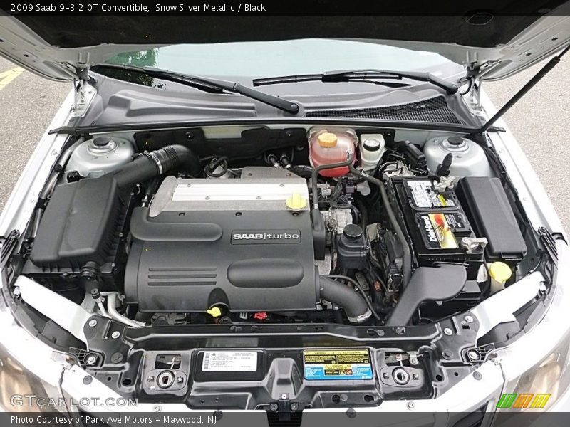  2009 9-3 2.0T Convertible Engine - 2.0 Liter Turbocharged DOHC 16-Valve 4 Cylinder