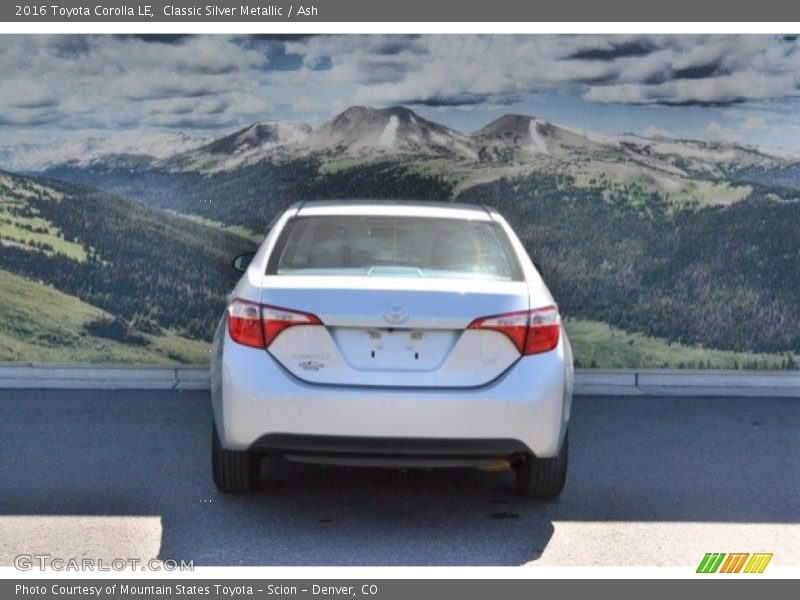 Classic Silver Metallic / Ash 2016 Toyota Corolla LE