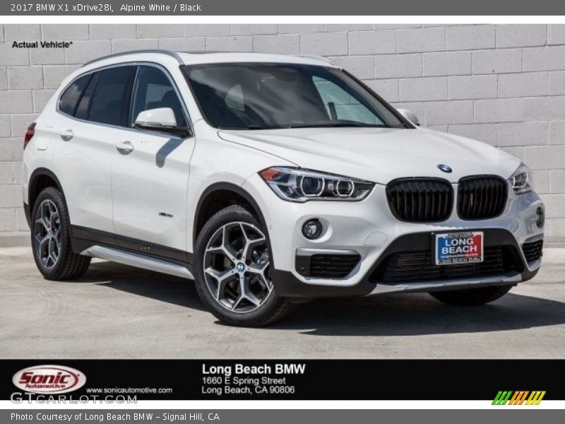 Alpine White / Black 2017 BMW X1 xDrive28i
