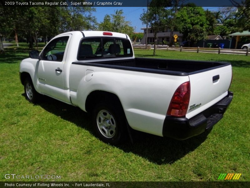 Super White / Graphite Gray 2009 Toyota Tacoma Regular Cab