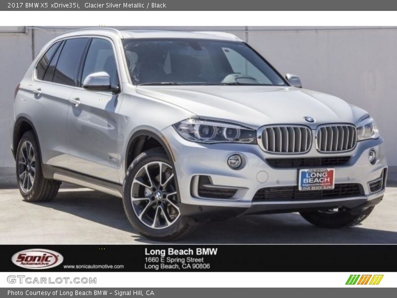 Glacier Silver Metallic / Black 2017 BMW X5 xDrive35i