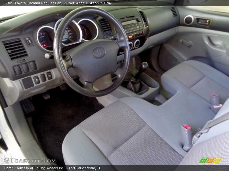 Super White / Graphite Gray 2009 Toyota Tacoma Regular Cab