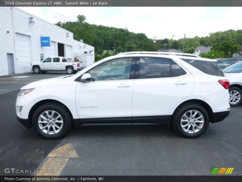 Summit White / Jet Black 2018 Chevrolet Equinox LT AWD