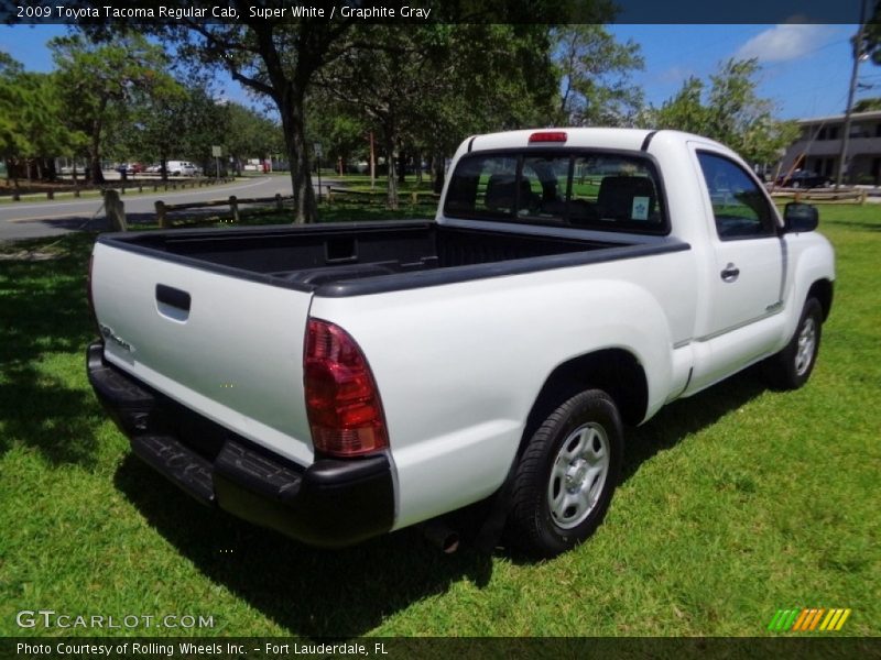 Super White / Graphite Gray 2009 Toyota Tacoma Regular Cab