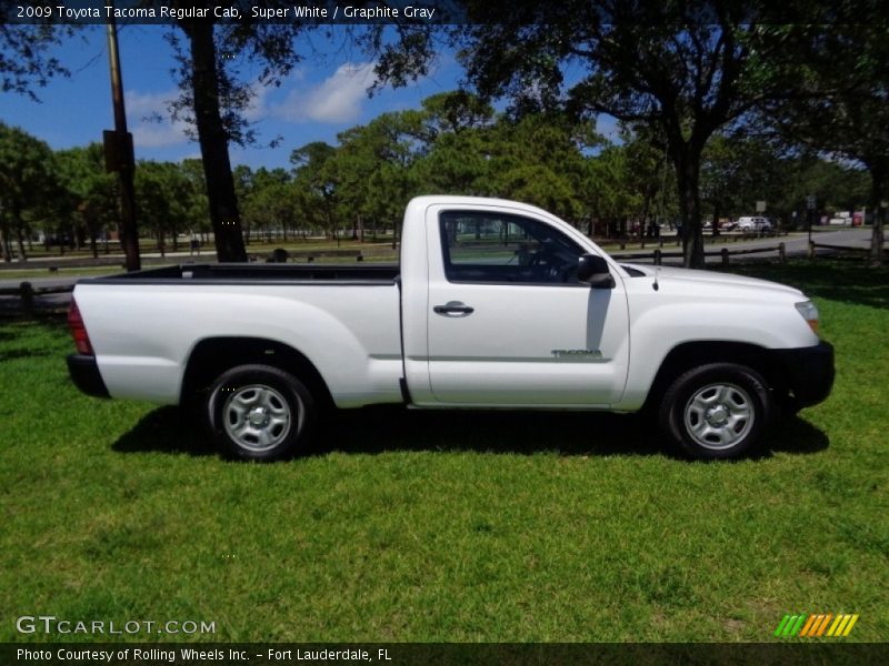 Super White / Graphite Gray 2009 Toyota Tacoma Regular Cab