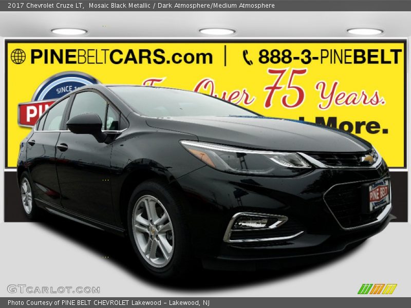 Mosaic Black Metallic / Dark Atmosphere/Medium Atmosphere 2017 Chevrolet Cruze LT