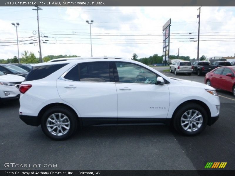 Summit White / Jet Black 2018 Chevrolet Equinox LT AWD