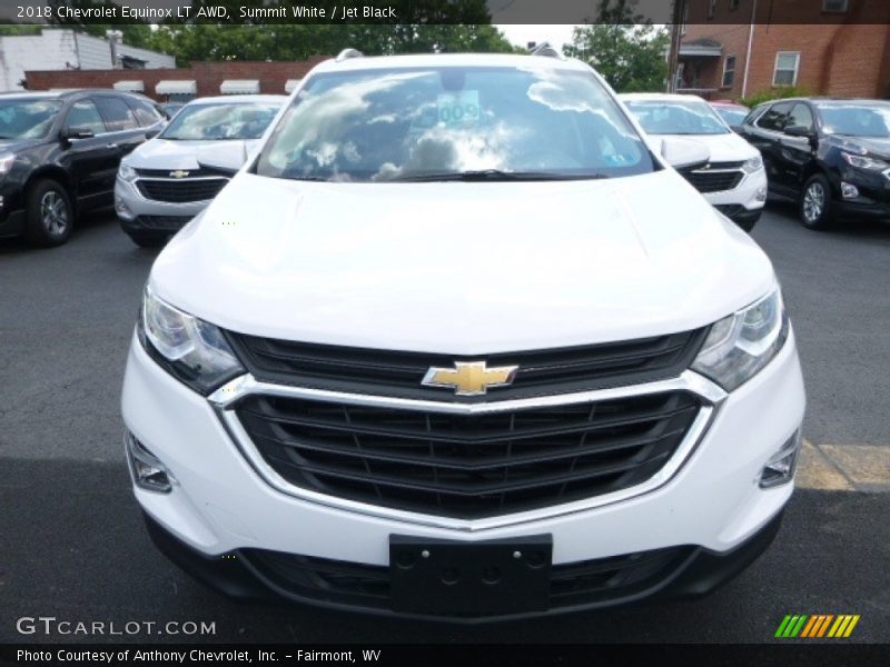 Summit White / Jet Black 2018 Chevrolet Equinox LT AWD
