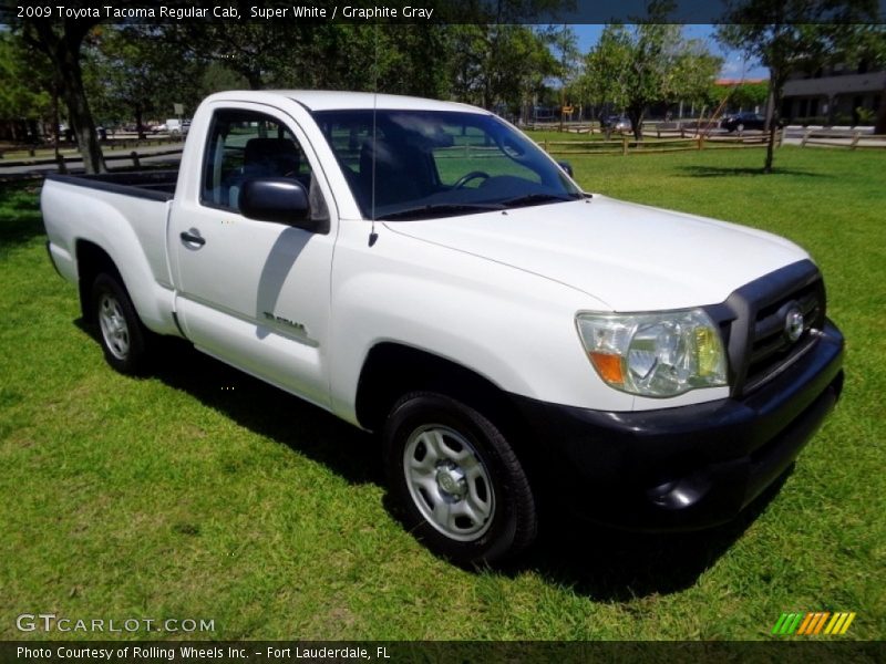 Super White / Graphite Gray 2009 Toyota Tacoma Regular Cab
