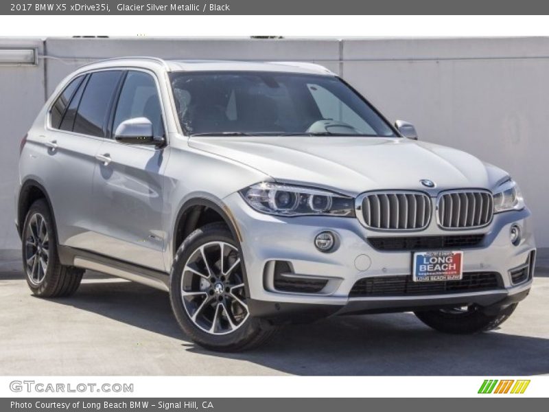 Glacier Silver Metallic / Black 2017 BMW X5 xDrive35i