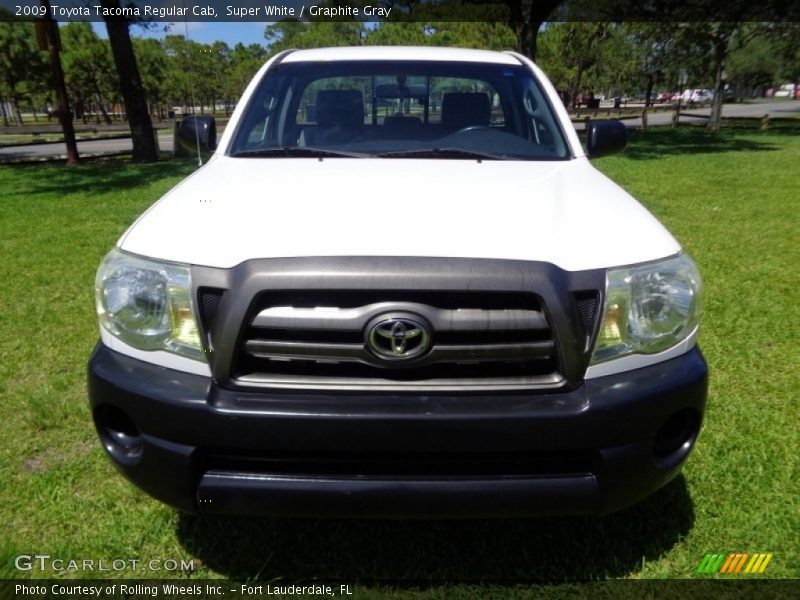 Super White / Graphite Gray 2009 Toyota Tacoma Regular Cab