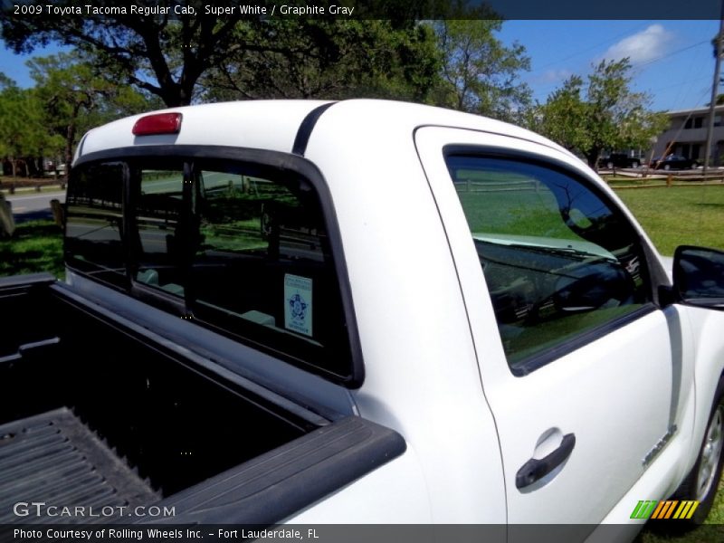 Super White / Graphite Gray 2009 Toyota Tacoma Regular Cab