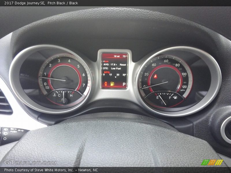 Pitch Black / Black 2017 Dodge Journey SE