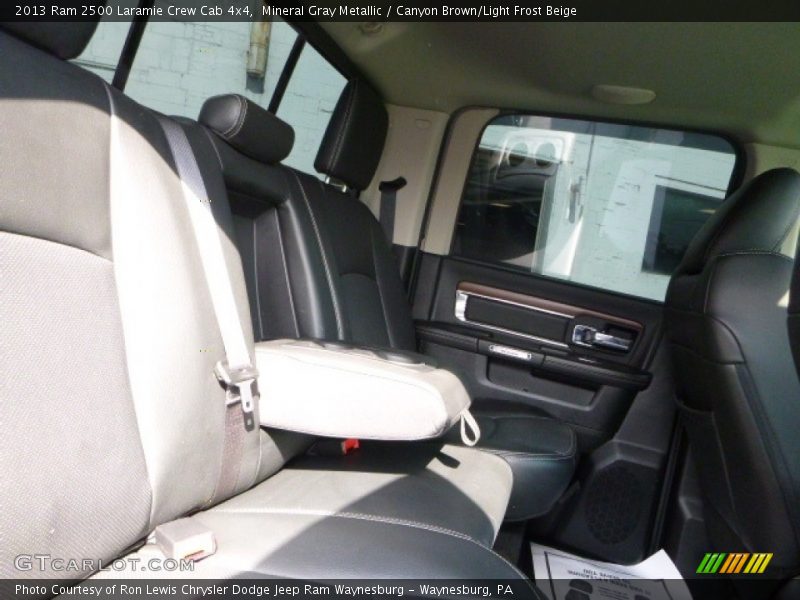 Mineral Gray Metallic / Canyon Brown/Light Frost Beige 2013 Ram 2500 Laramie Crew Cab 4x4