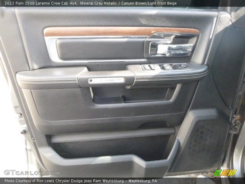 Mineral Gray Metallic / Canyon Brown/Light Frost Beige 2013 Ram 2500 Laramie Crew Cab 4x4