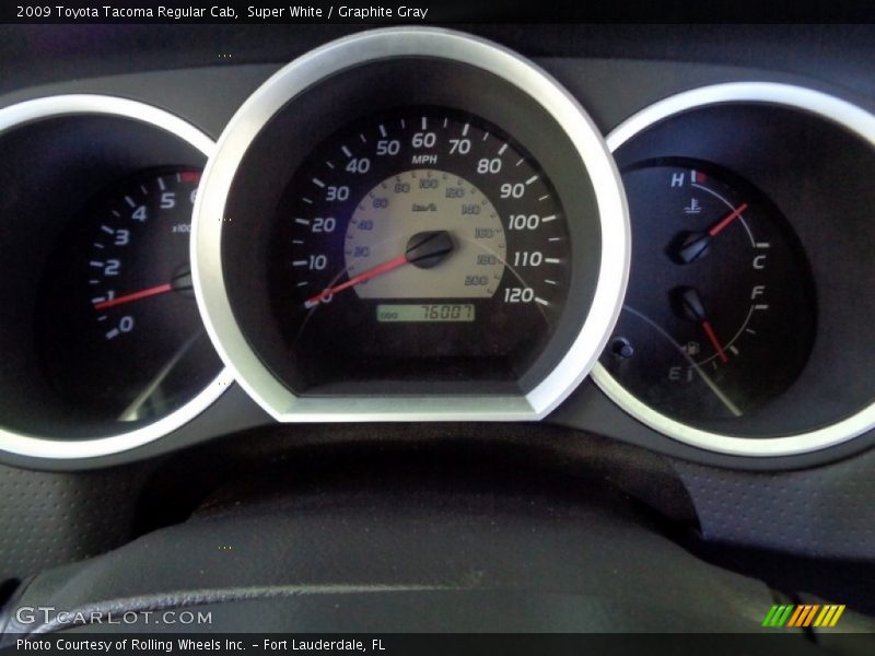 Super White / Graphite Gray 2009 Toyota Tacoma Regular Cab