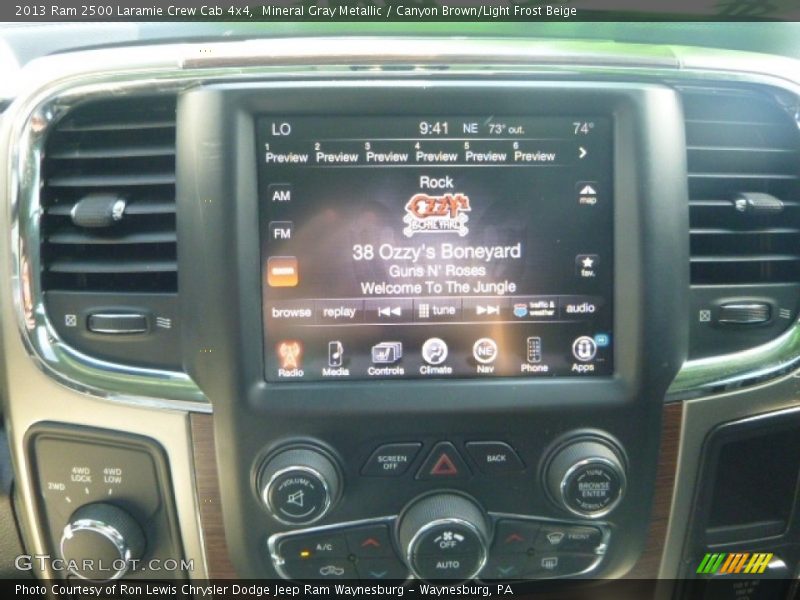 Mineral Gray Metallic / Canyon Brown/Light Frost Beige 2013 Ram 2500 Laramie Crew Cab 4x4