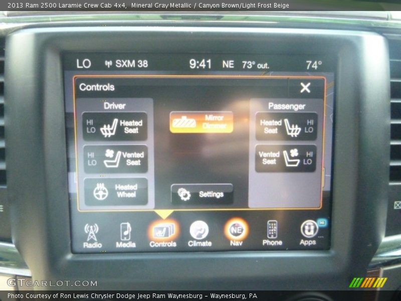 Mineral Gray Metallic / Canyon Brown/Light Frost Beige 2013 Ram 2500 Laramie Crew Cab 4x4
