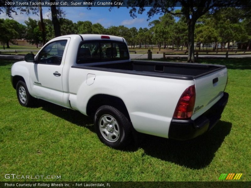 Super White / Graphite Gray 2009 Toyota Tacoma Regular Cab
