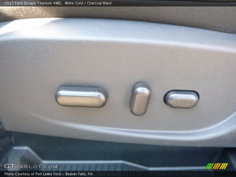 White Gold / Charcoal Black 2017 Ford Escape Titanium 4WD