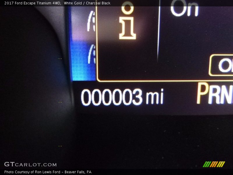 White Gold / Charcoal Black 2017 Ford Escape Titanium 4WD