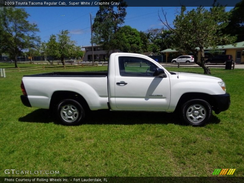 Super White / Graphite Gray 2009 Toyota Tacoma Regular Cab