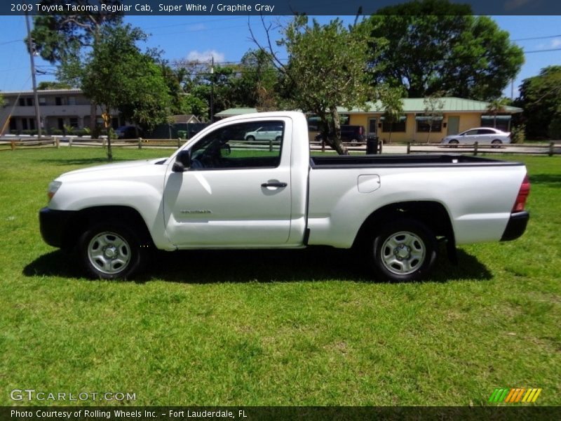 Super White / Graphite Gray 2009 Toyota Tacoma Regular Cab