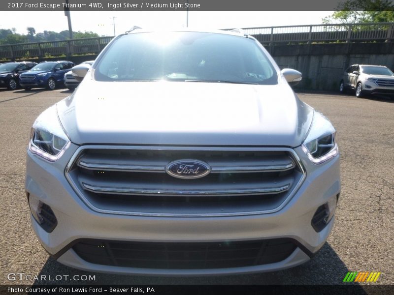 Ingot Silver / Medium Light Stone 2017 Ford Escape Titanium 4WD