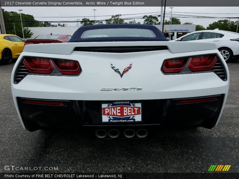 Arctic White / Twilight Blue Edition 2017 Chevrolet Corvette Stingray Convertible