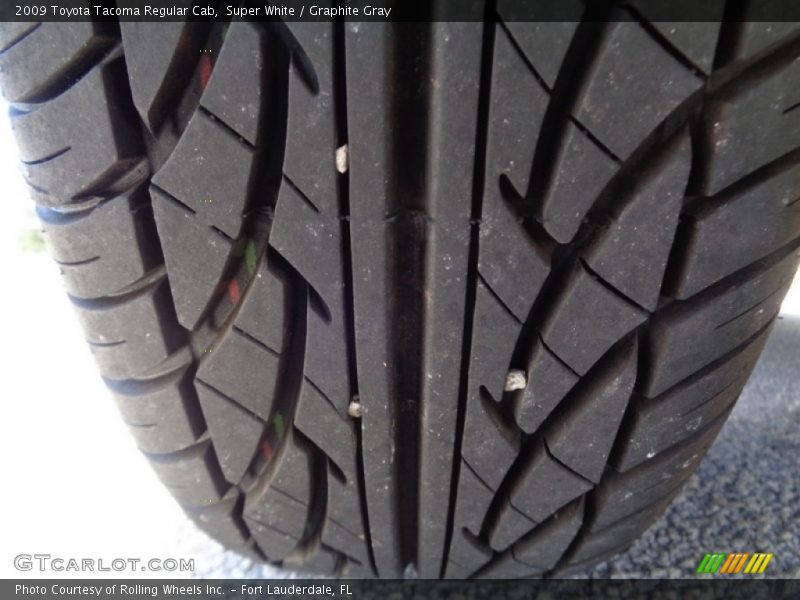 Super White / Graphite Gray 2009 Toyota Tacoma Regular Cab