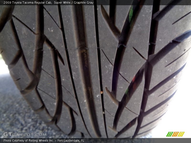 Super White / Graphite Gray 2009 Toyota Tacoma Regular Cab