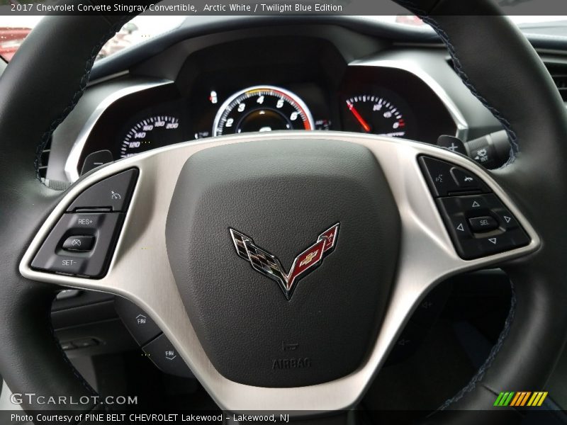 Arctic White / Twilight Blue Edition 2017 Chevrolet Corvette Stingray Convertible