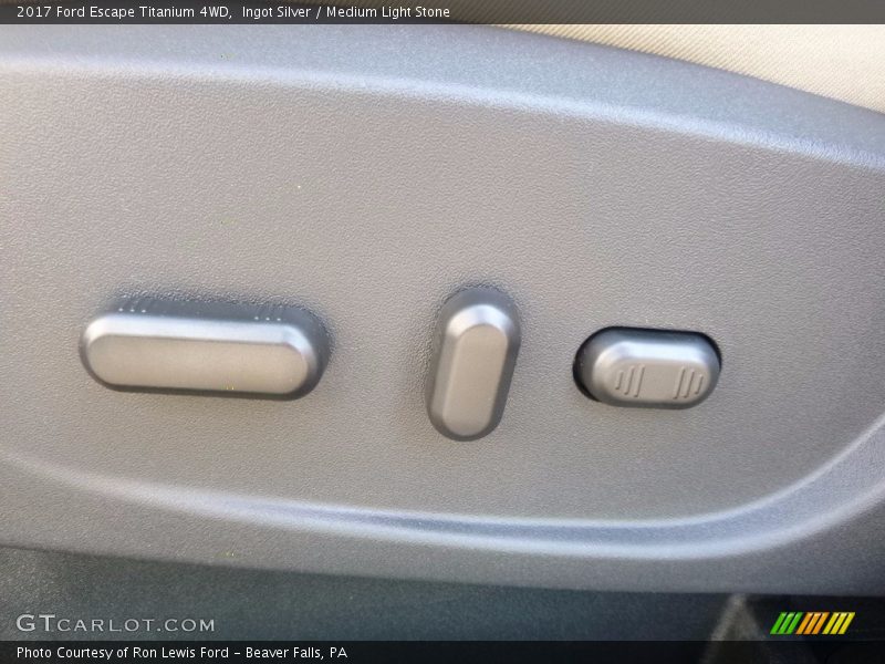 Ingot Silver / Medium Light Stone 2017 Ford Escape Titanium 4WD