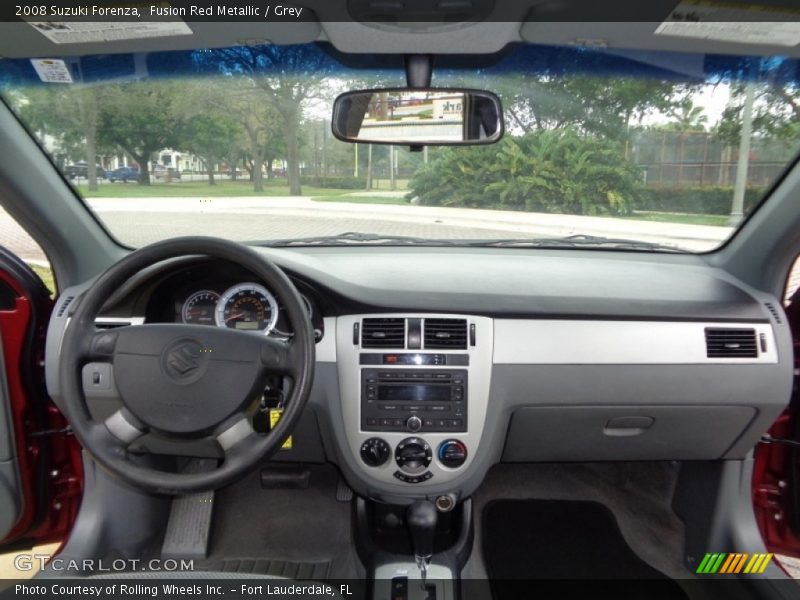 Fusion Red Metallic / Grey 2008 Suzuki Forenza