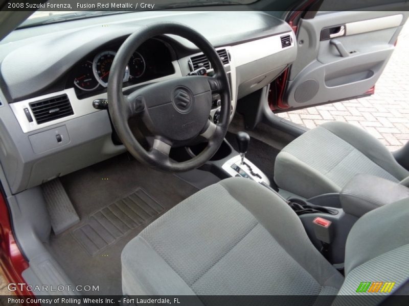 Fusion Red Metallic / Grey 2008 Suzuki Forenza