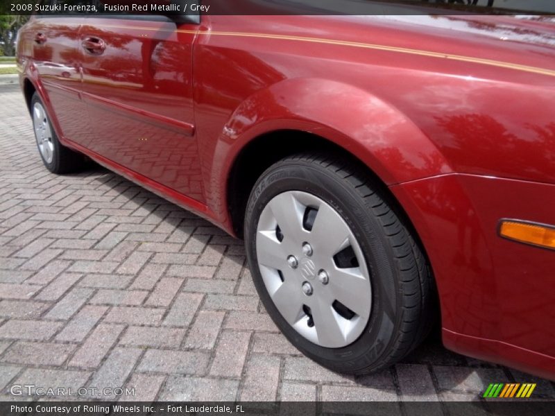 Fusion Red Metallic / Grey 2008 Suzuki Forenza