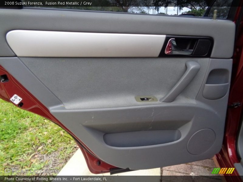 Fusion Red Metallic / Grey 2008 Suzuki Forenza