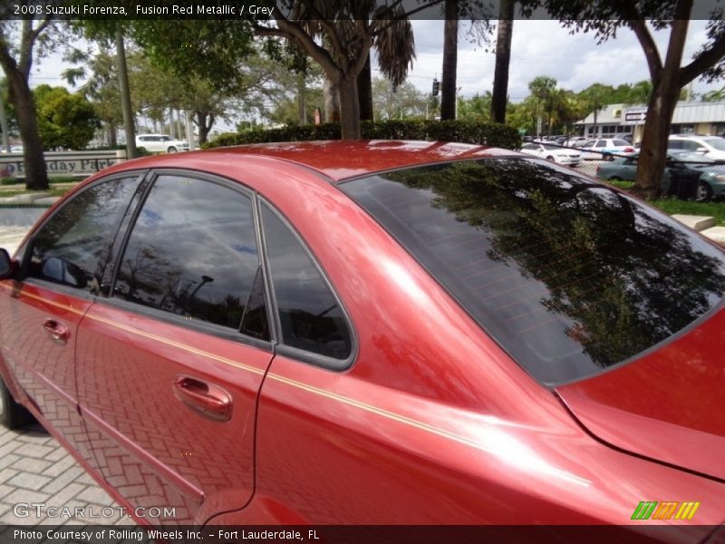 Fusion Red Metallic / Grey 2008 Suzuki Forenza