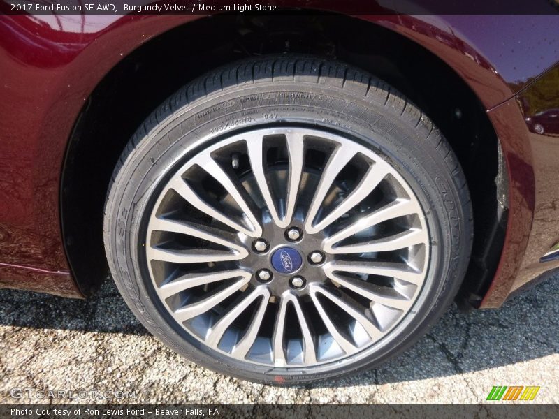 Burgundy Velvet / Medium Light Stone 2017 Ford Fusion SE AWD