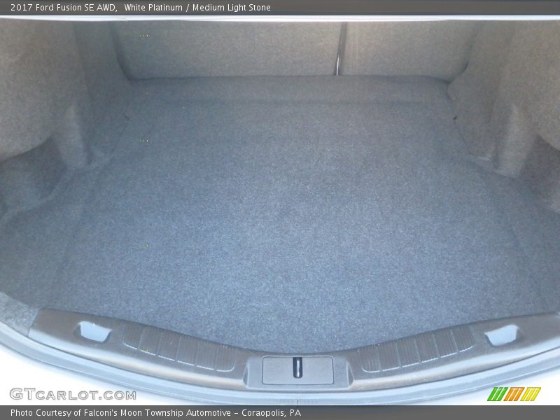 White Platinum / Medium Light Stone 2017 Ford Fusion SE AWD