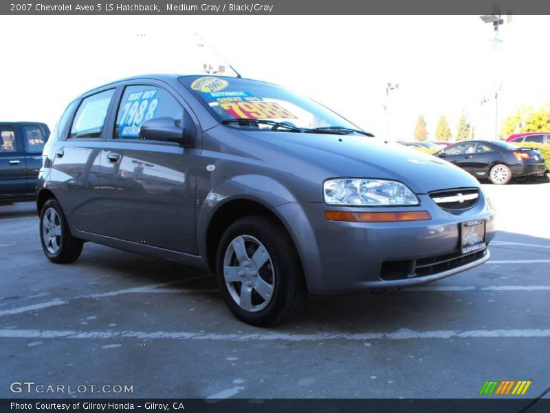 Medium Gray / Black/Gray 2007 Chevrolet Aveo 5 LS Hatchback
