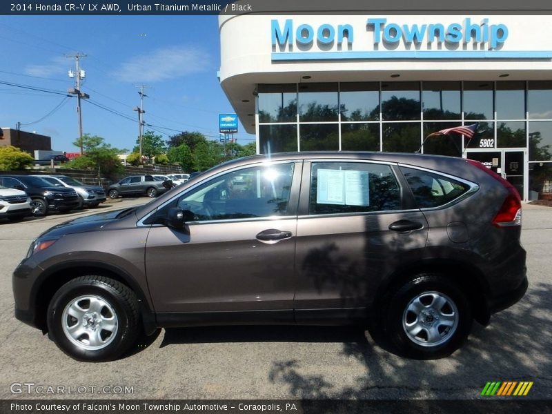 Urban Titanium Metallic / Black 2014 Honda CR-V LX AWD