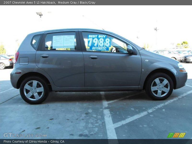 Medium Gray / Black/Gray 2007 Chevrolet Aveo 5 LS Hatchback