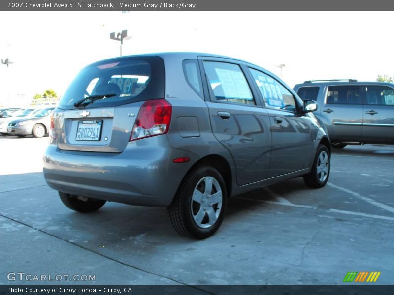 Medium Gray / Black/Gray 2007 Chevrolet Aveo 5 LS Hatchback