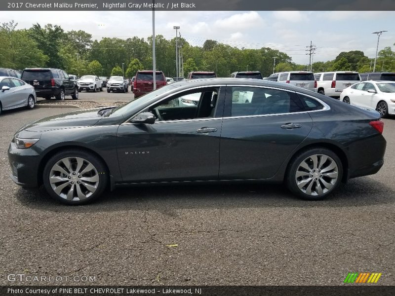 Nightfall Gray Metallic / Jet Black 2017 Chevrolet Malibu Premier