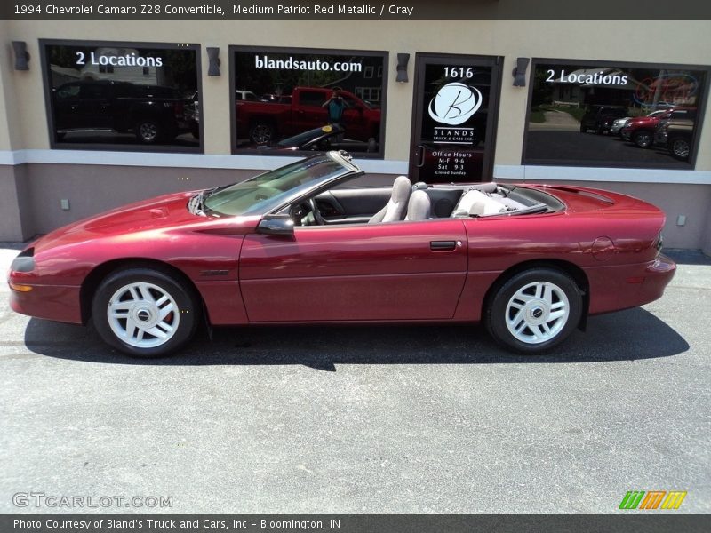 Medium Patriot Red Metallic / Gray 1994 Chevrolet Camaro Z28 Convertible