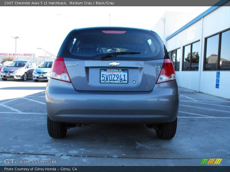 Medium Gray / Black/Gray 2007 Chevrolet Aveo 5 LS Hatchback
