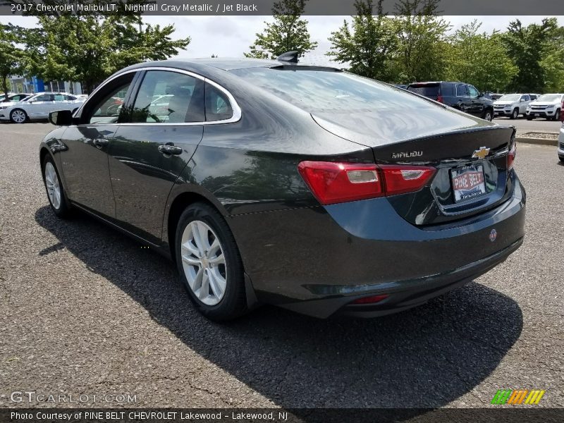 Nightfall Gray Metallic / Jet Black 2017 Chevrolet Malibu LT