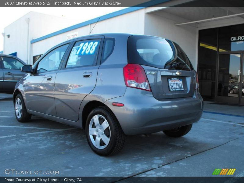 Medium Gray / Black/Gray 2007 Chevrolet Aveo 5 LS Hatchback