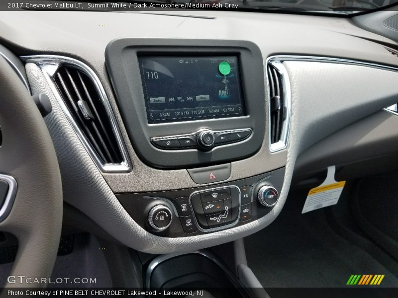 Summit White / Dark Atmosphere/Medium Ash Gray 2017 Chevrolet Malibu LT